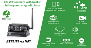 WiFi Battery Powered Magnetic Camera - SOLD OUT